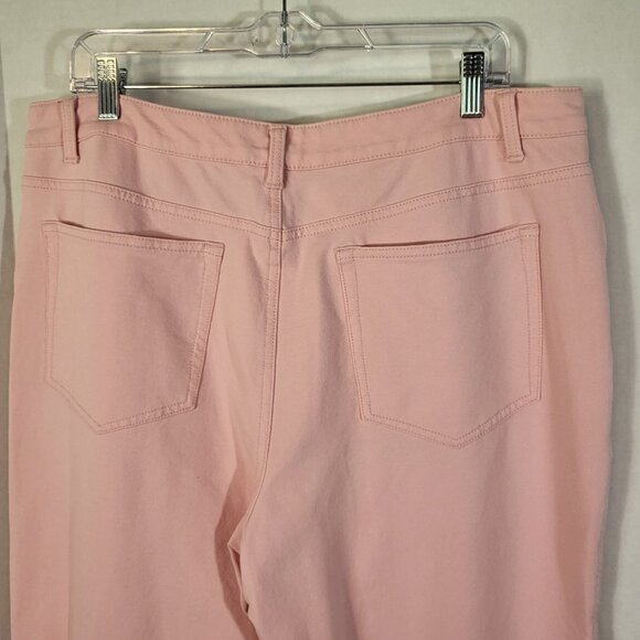 Dream Jeannes by Quacker Factory Women's Jeans Size 16 Pastel Pink - Picture 6 of 11